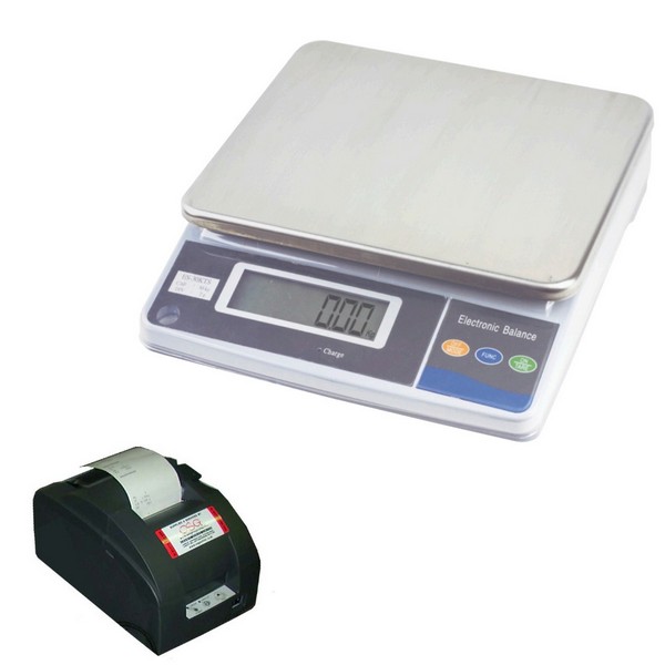 MEASURETEK EHX BENCH SCALE with TALLY ROLL PRINTER